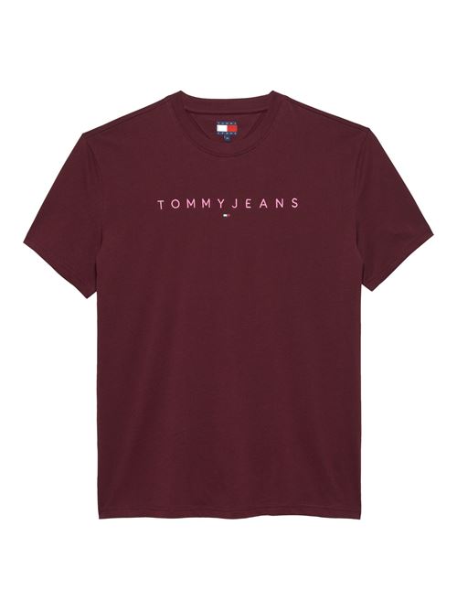 T-shirt in cotone rossa Tommy Jeans | DM0DM207440KP